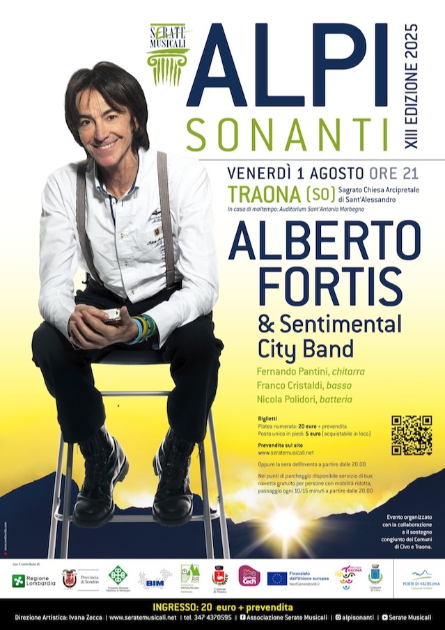 Immagine Evento ALBERTO FORTIS & Sentimental City Band | Calendario Valtellinese
