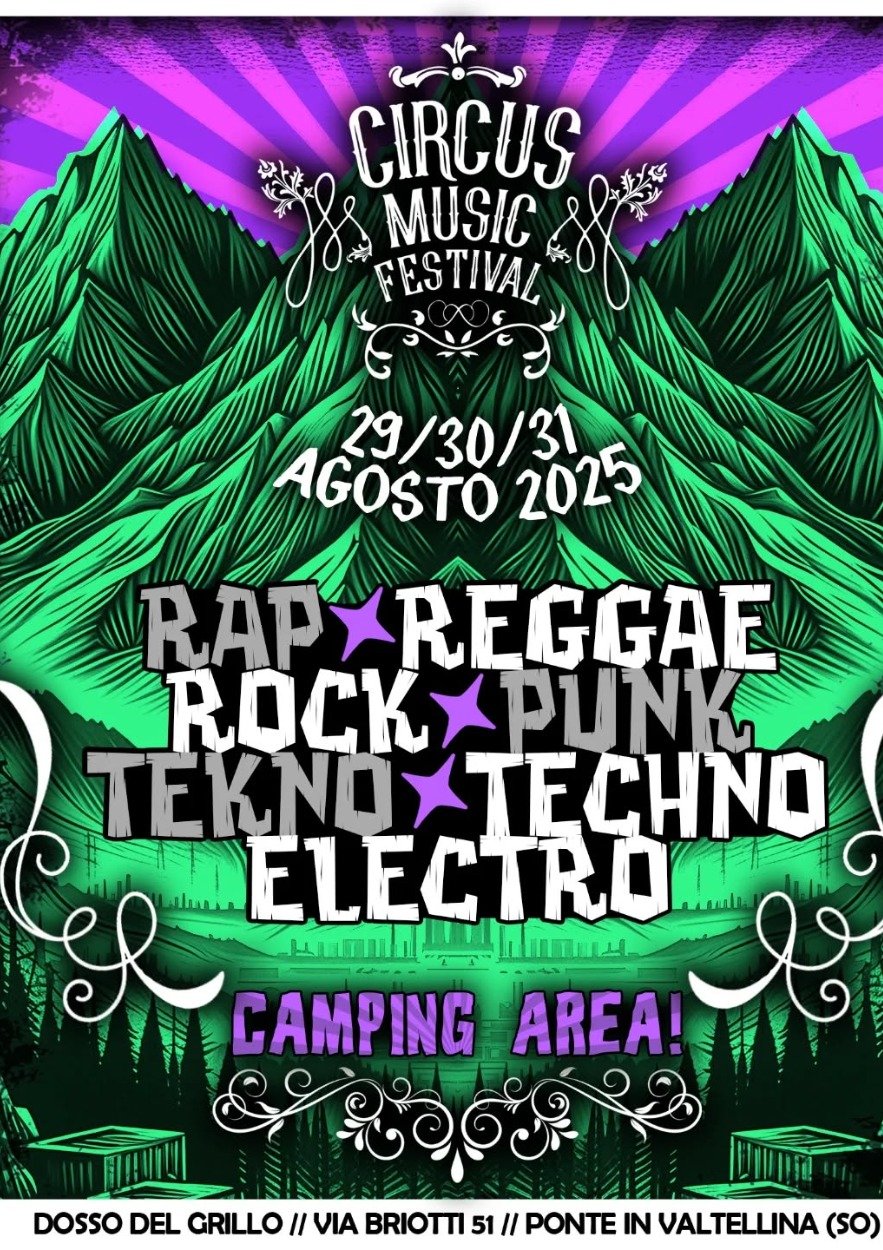 Immagine Evento Circus Music Festival | Calendario Valtellinese