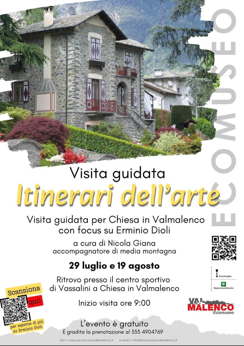 Immagine Evento Itinerari dell'arte | Calendario Valtellinese