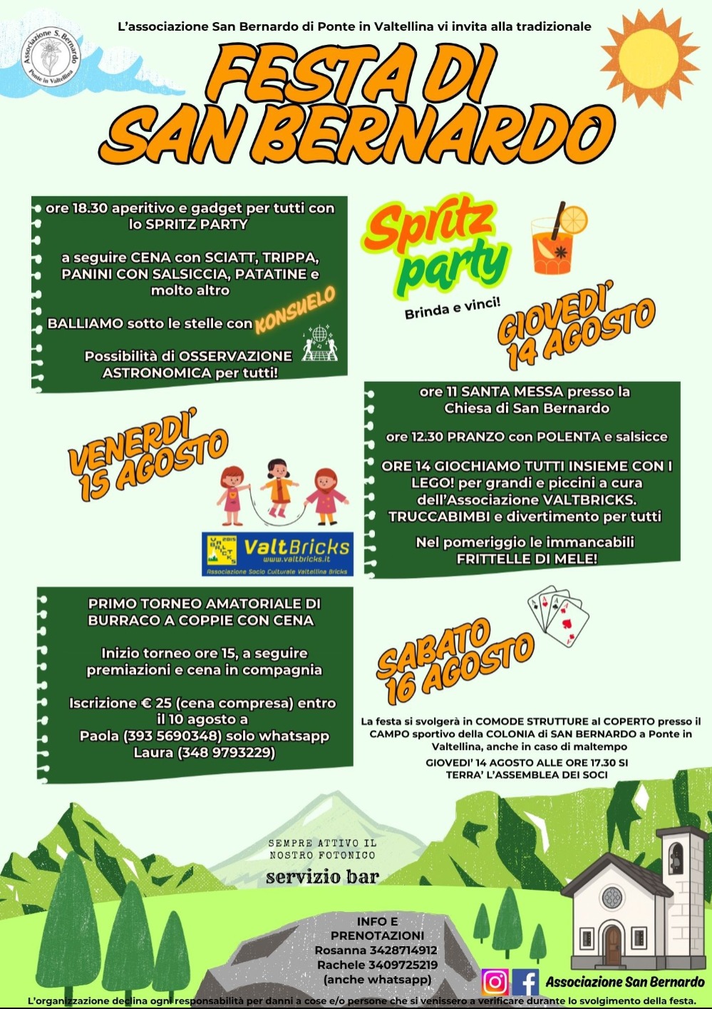 Immagine Evento Festa di San Bernardo | Calendario Valtellinese