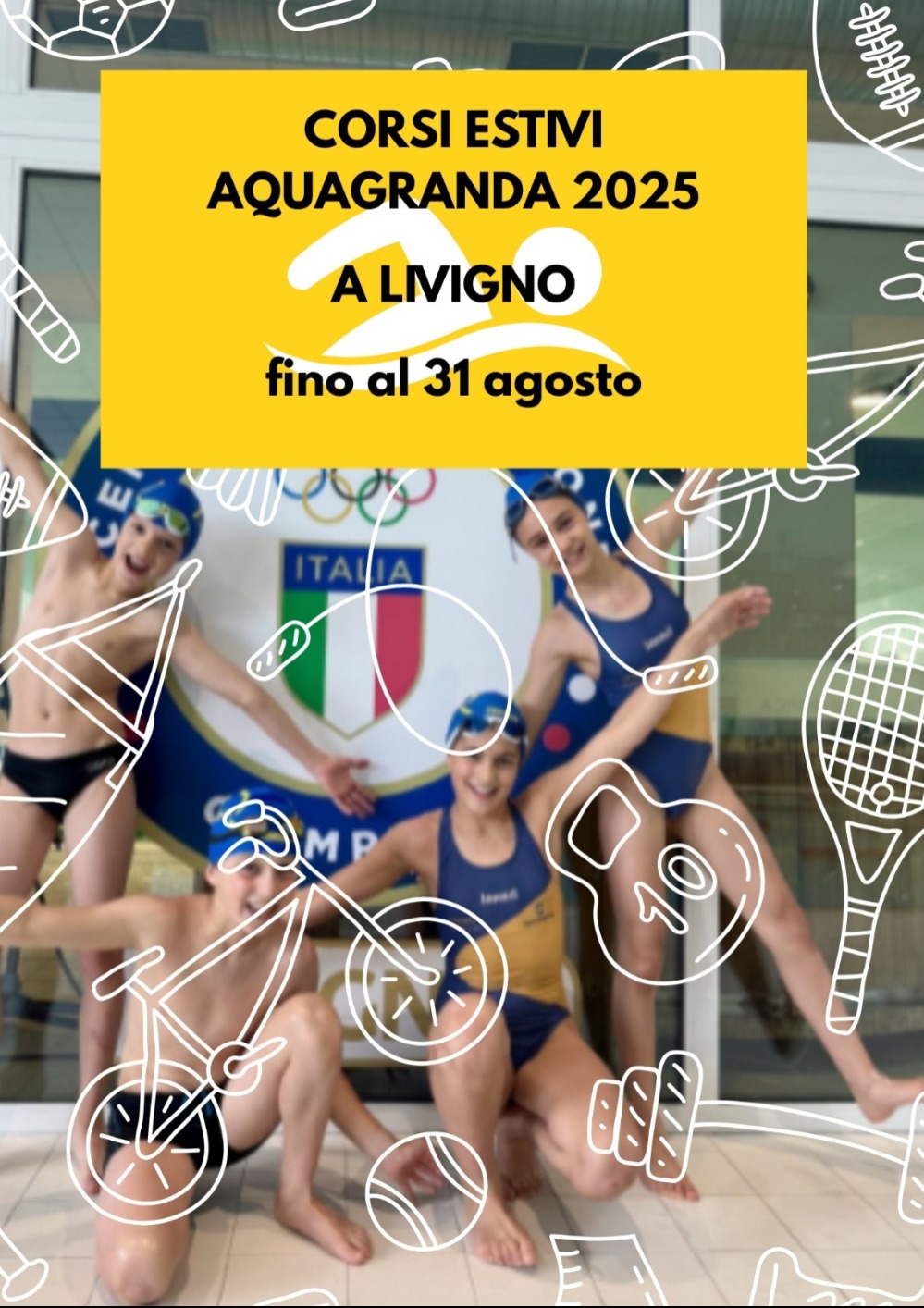Immagine Evento Corsi Estivi Aquagranda 2025 | Calendario Valtellinese
