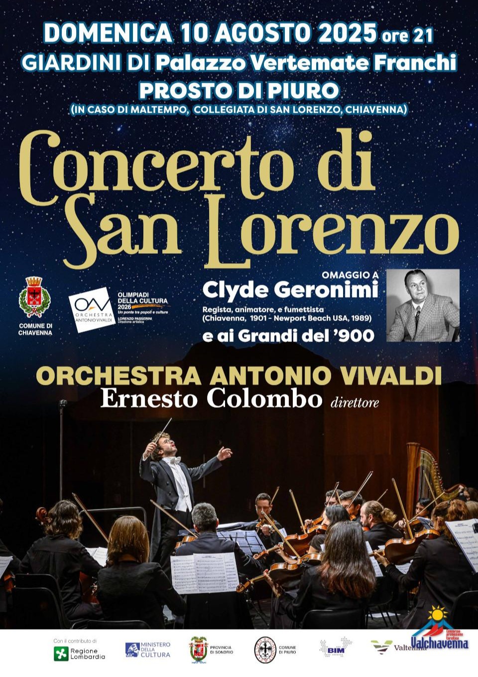 Immagine Evento Concerto di San Lorenzo | Calendario Valtellinese
