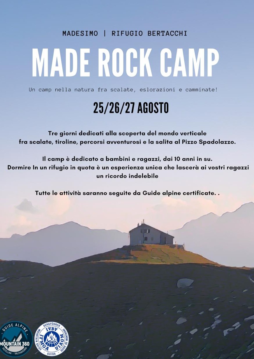 Immagine Evento Made Rock Camp | Calendario Valtellinese
