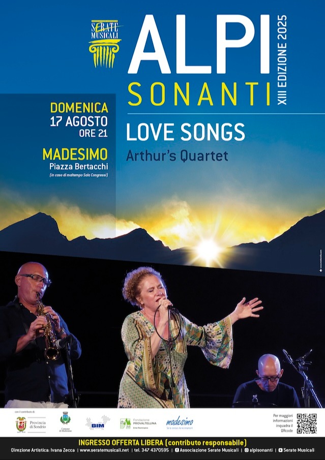 Immagine Evento LOVE SONGS – Arthur’s Quartet | Calendario Valtellinese