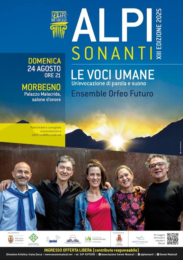 Immagine Evento LE VOCI UMANE – Ensemble Orfeo Futuro | Calendario Valtellinese