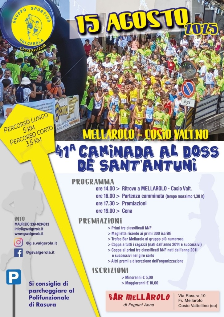Immagine Evento Caminada al Doss de Sant'Antuni | Calendario Valtellinese