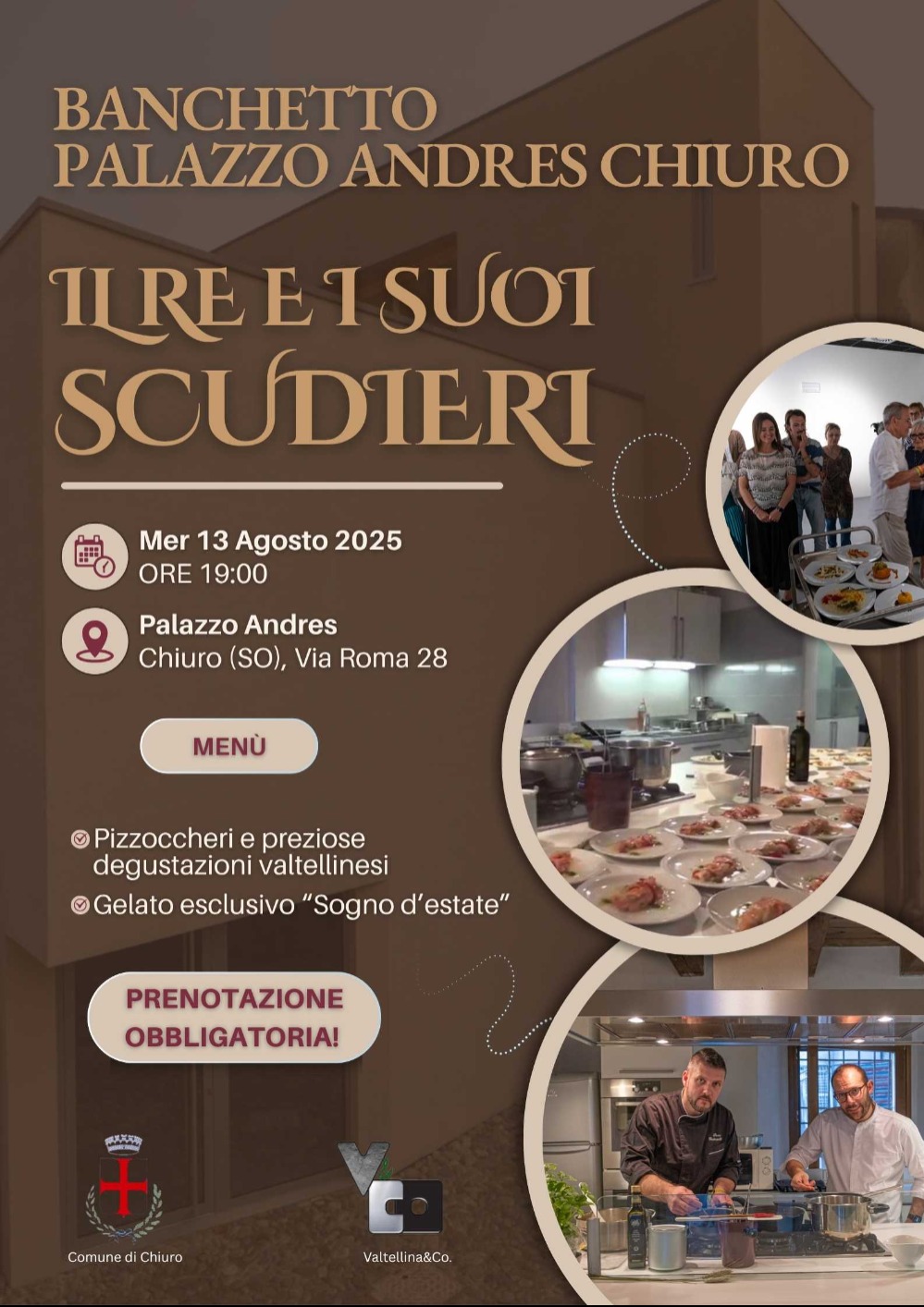 Immagine Evento Banchetto a Palazzo Andres | Calendario Valtellinese