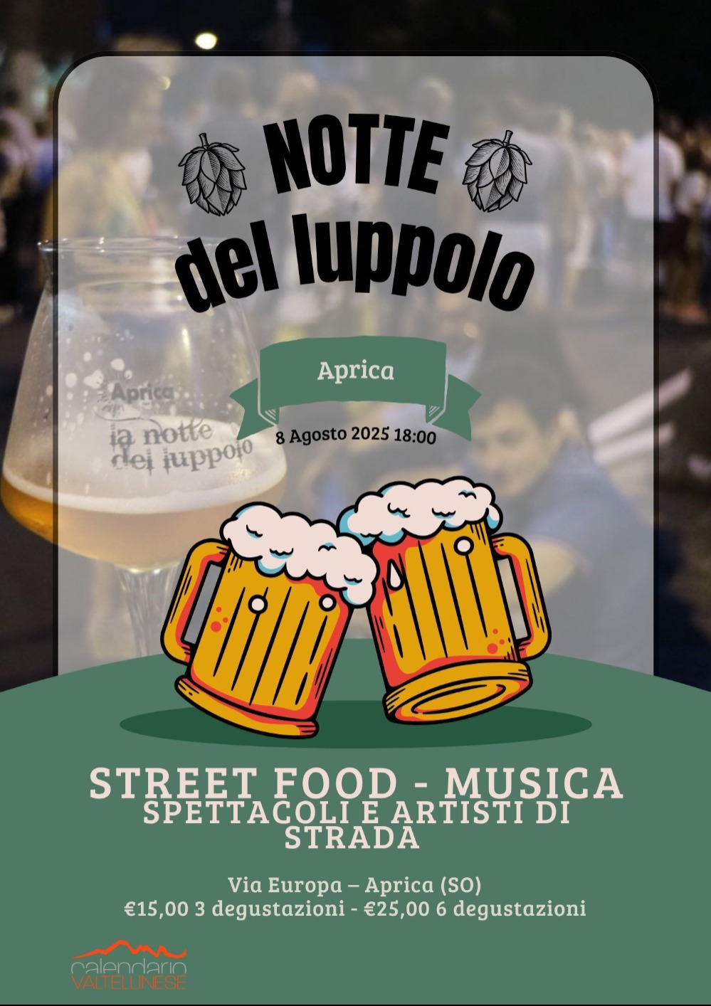 Immagine Evento Notte del luppolo | Calendario Valtellinese