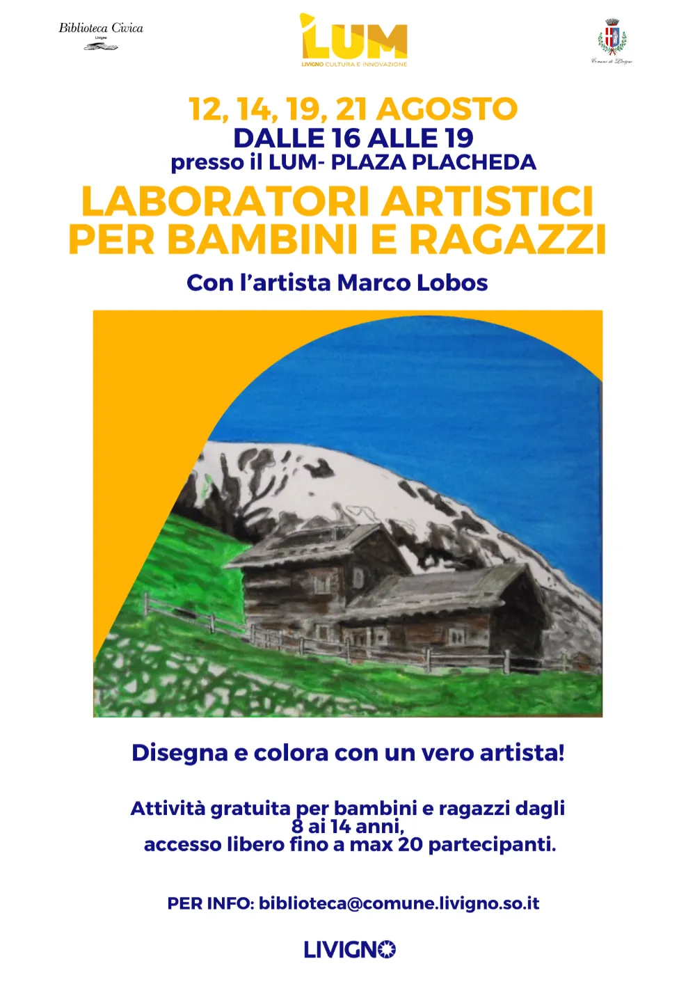 Immagine Evento Laboratori artistici per bambini e ragazzi | Calendario Valtellinese