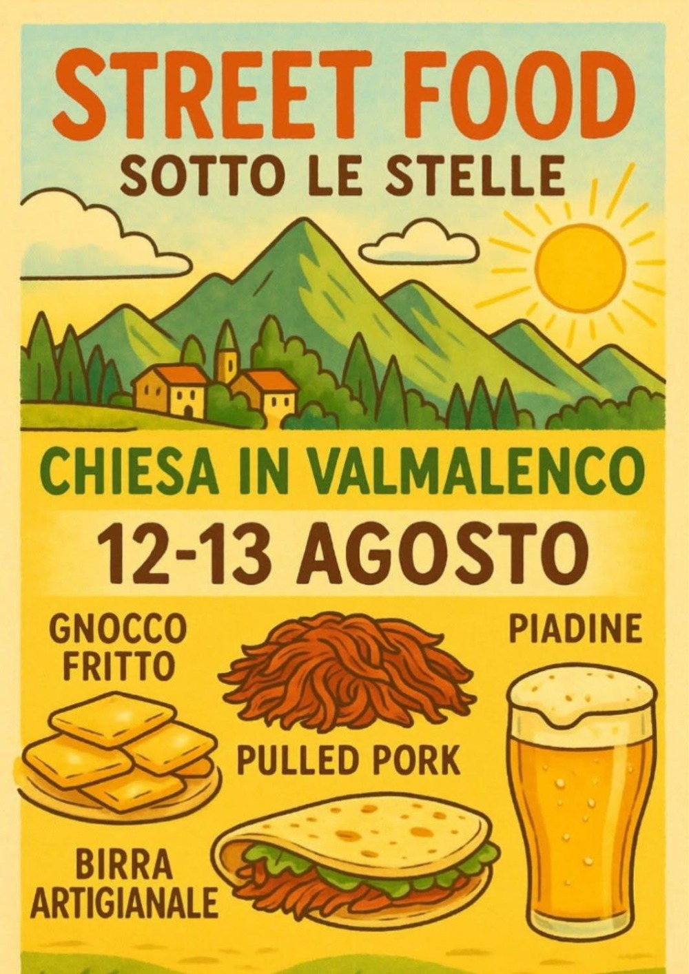 Immagine Evento Street food sotto le stelle | Calendario Valtellinese