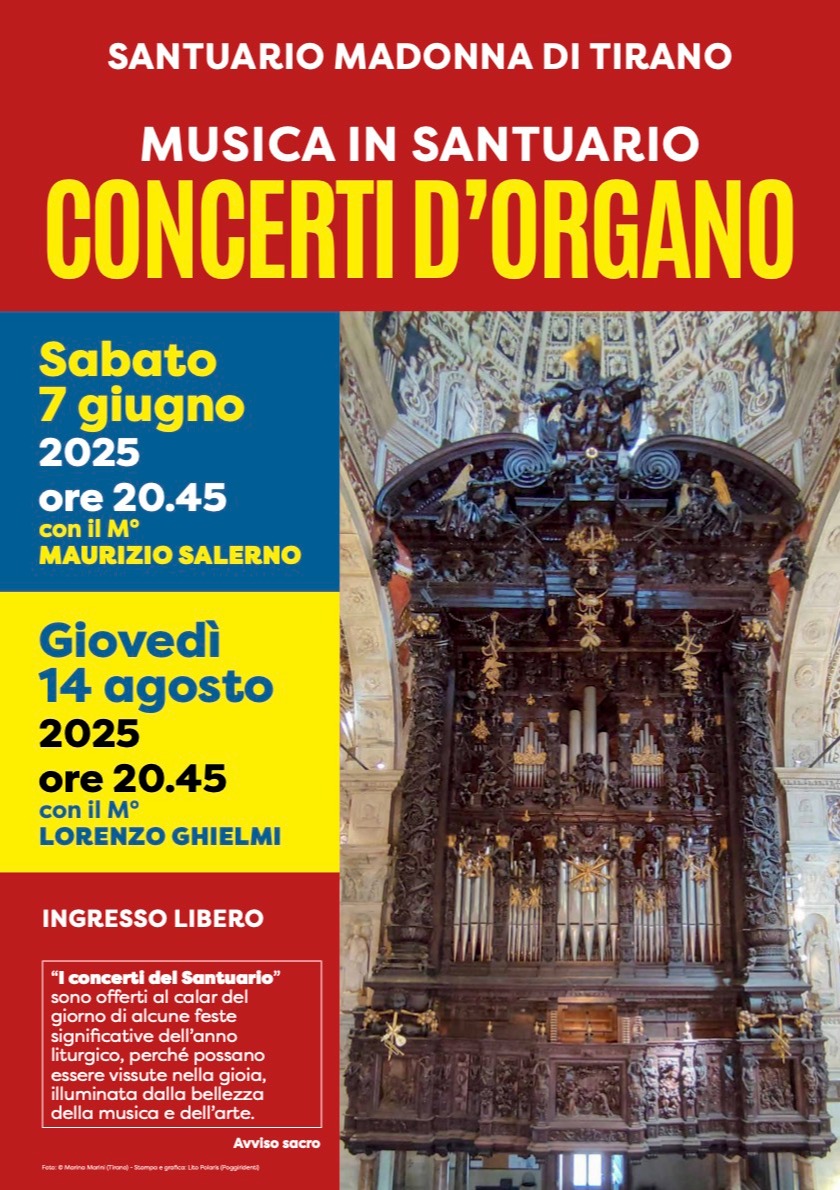 Immagine Evento Concerto d’Organo in Basilica | Calendario Valtellinese