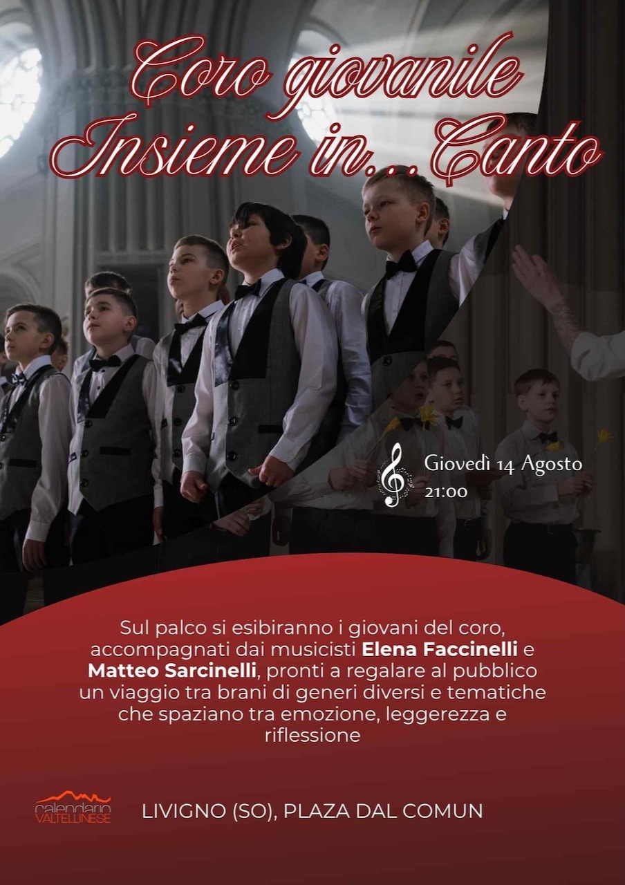 Immagine Evento Coro Giovanile INSIEME IN...CANTO | Calendario Valtellinese