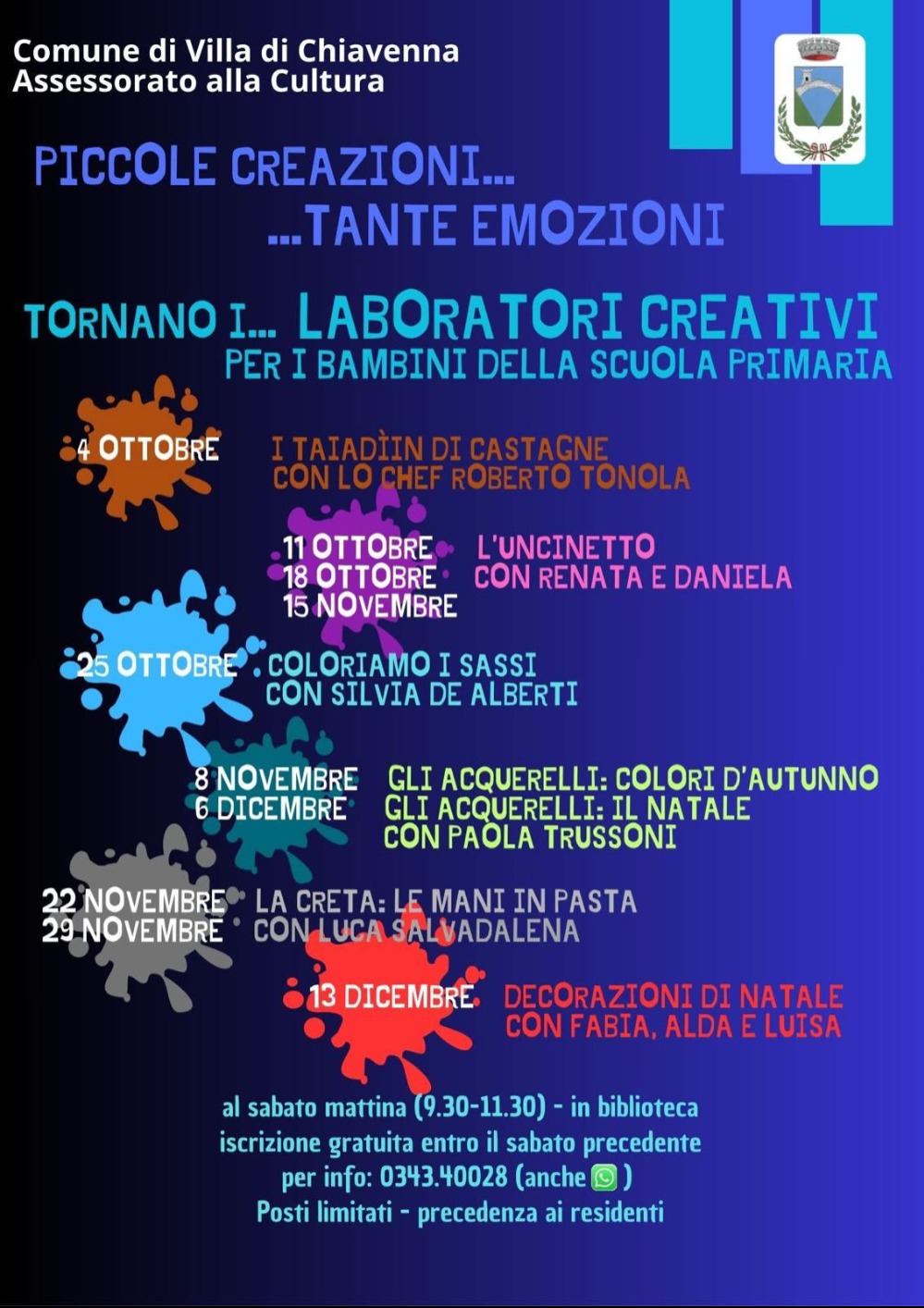 Immagine Evento Laboratori creativi per bambini | Calendario Valtellinese