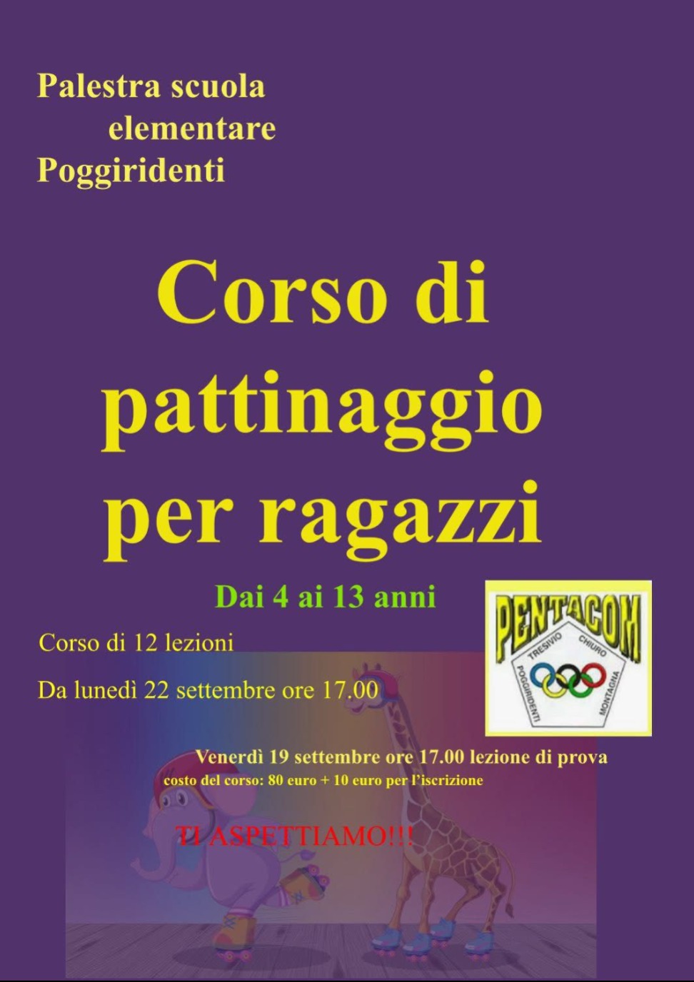 Immagine Evento Corso di pattinaggio per ragazzi | Calendario Valtellinese