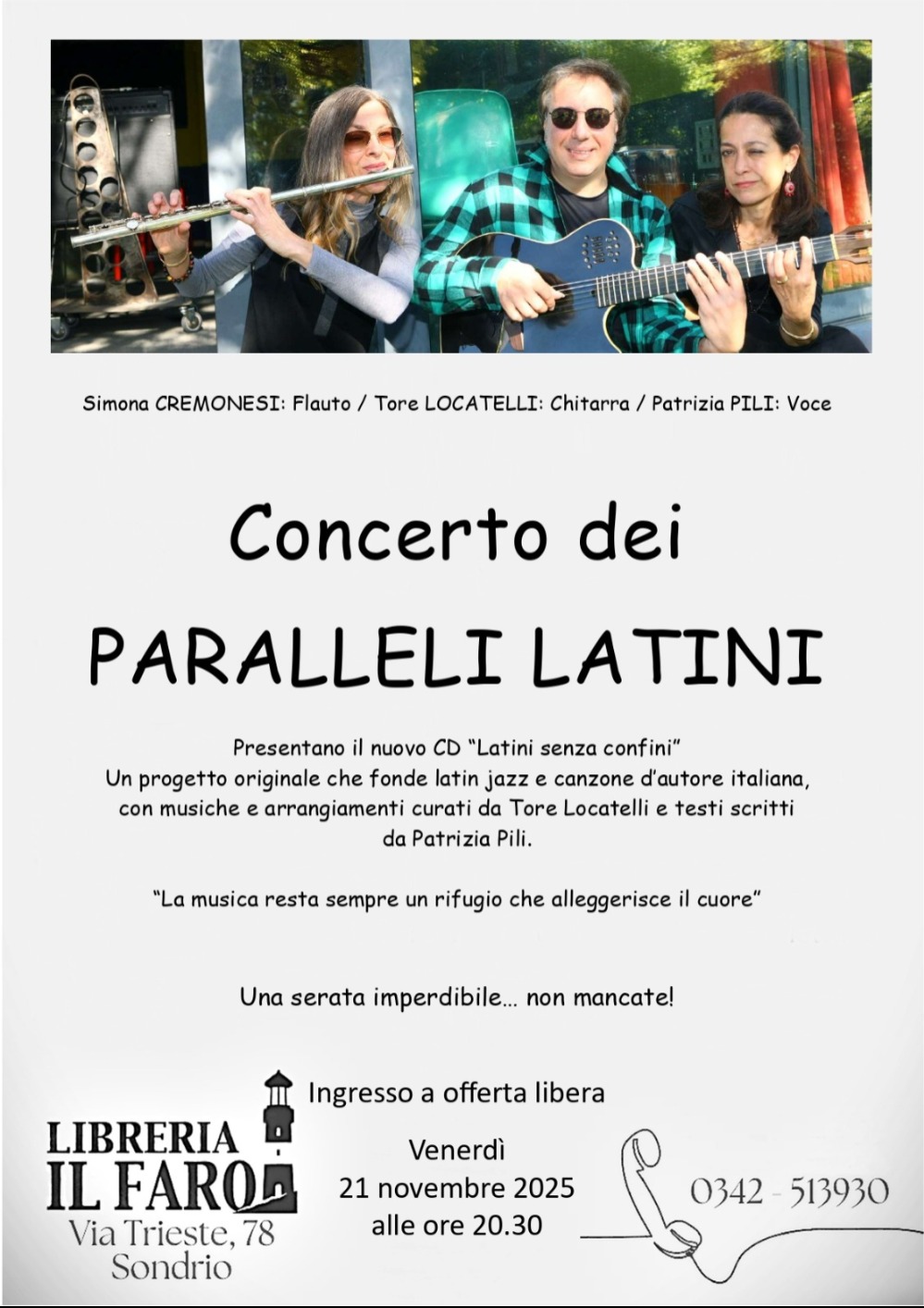 Immagine Evento Concerto dei Paralleli Latini | Calendario Valtellinese