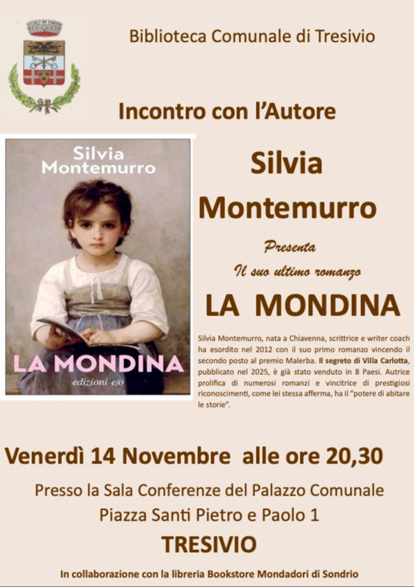 Immagine Evento Incontro con l'autore Silvia Montemurro | Calendario Valtellinese