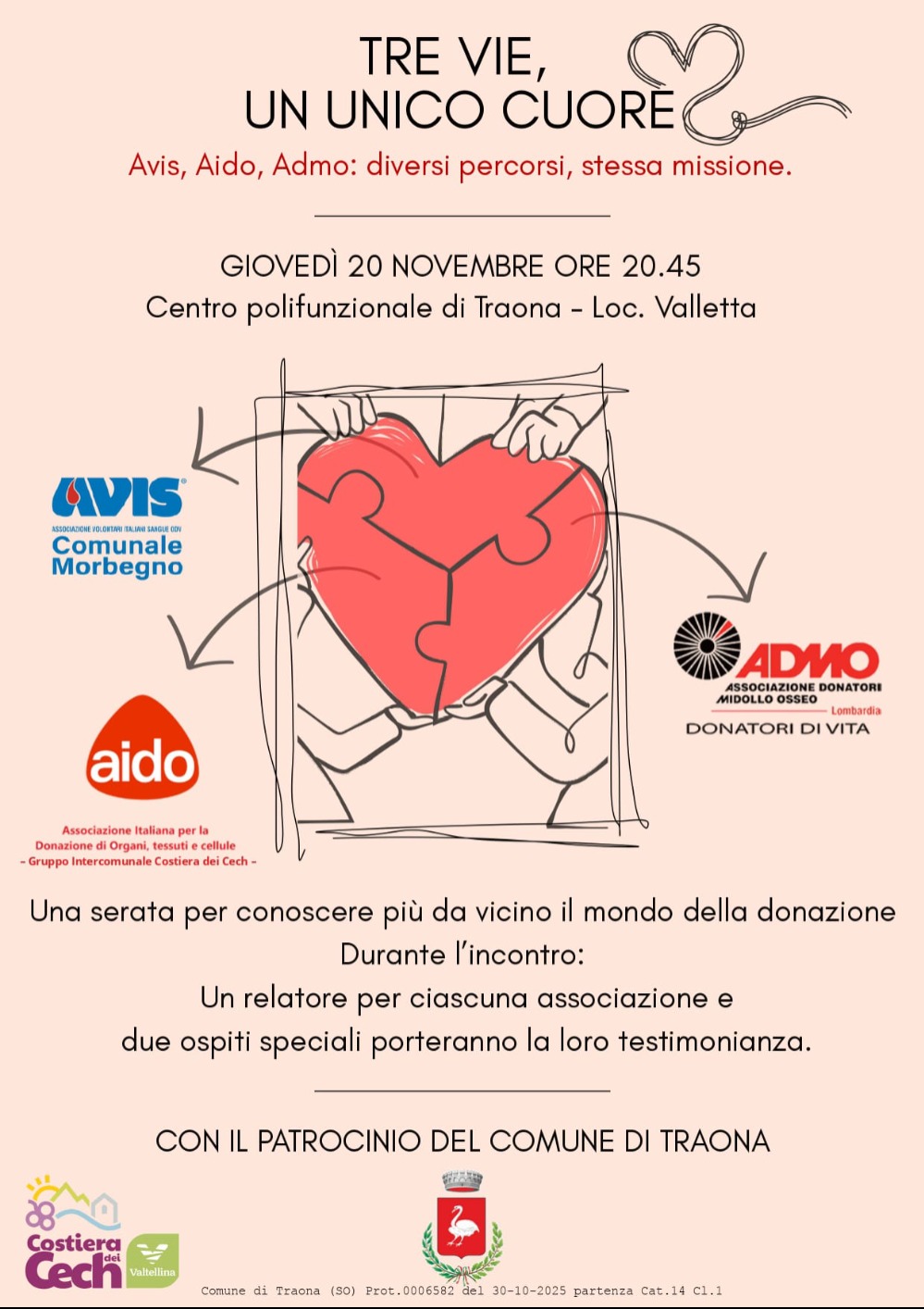 Immagine Evento Tre vie, un unico cuore | Calendario Valtellinese