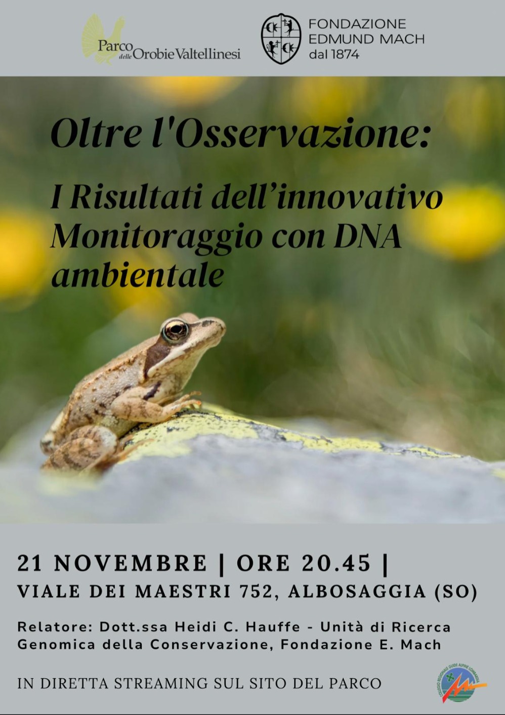 Immagine Evento Oltre l'osservazione | Calendario Valtellinese
