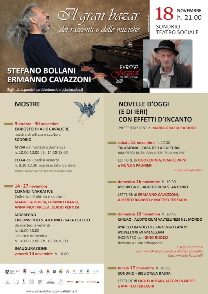 Immagine Evento Furioso Festival Valtellina - La novella | Calendario Valtellinese