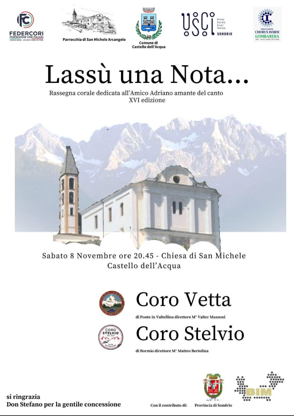 Immagine Evento Lassù una nota | Calendario Valtellinese