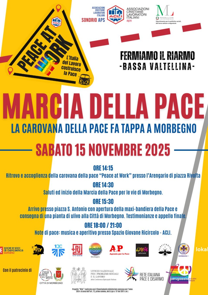 Immagine Evento Marcia della pace | Calendario Valtellinese