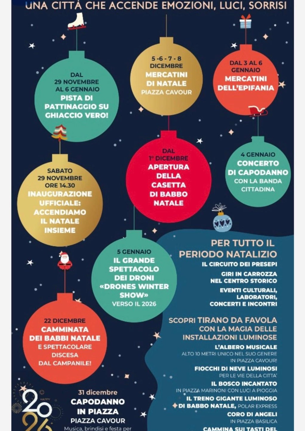 Immagine Evento Tirano si accende 2025 | Calendario Valtellinese