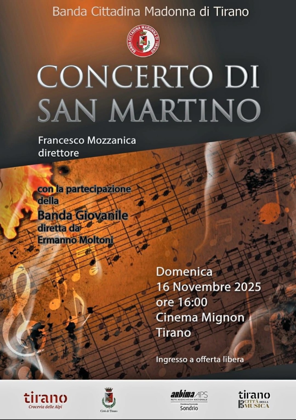 Immagine Evento Concerto di San Martino | Calendario Valtellinese