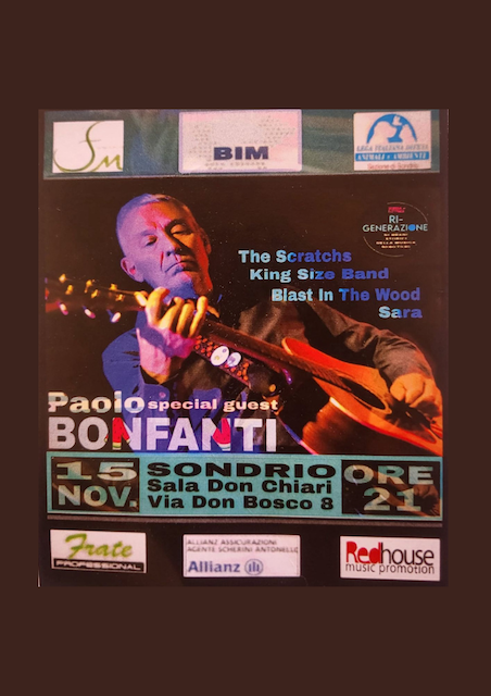 Immagine Evento Concerto con Paolo Bonfanti e band locali | Calendario Valtellinese