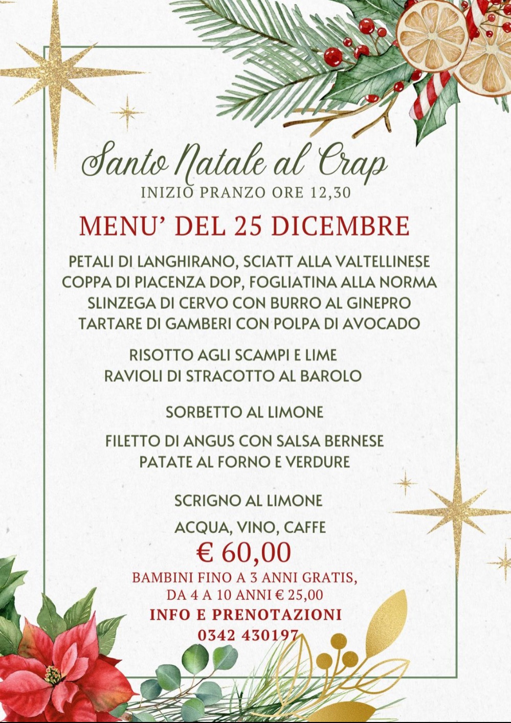 Immagine Evento Santo Natale 2025 Al Crap | Calendario Valtellinese