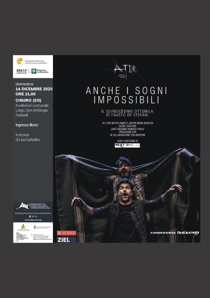 Immagine Evento Anche i sogni impossibili | Calendario Valtellinese