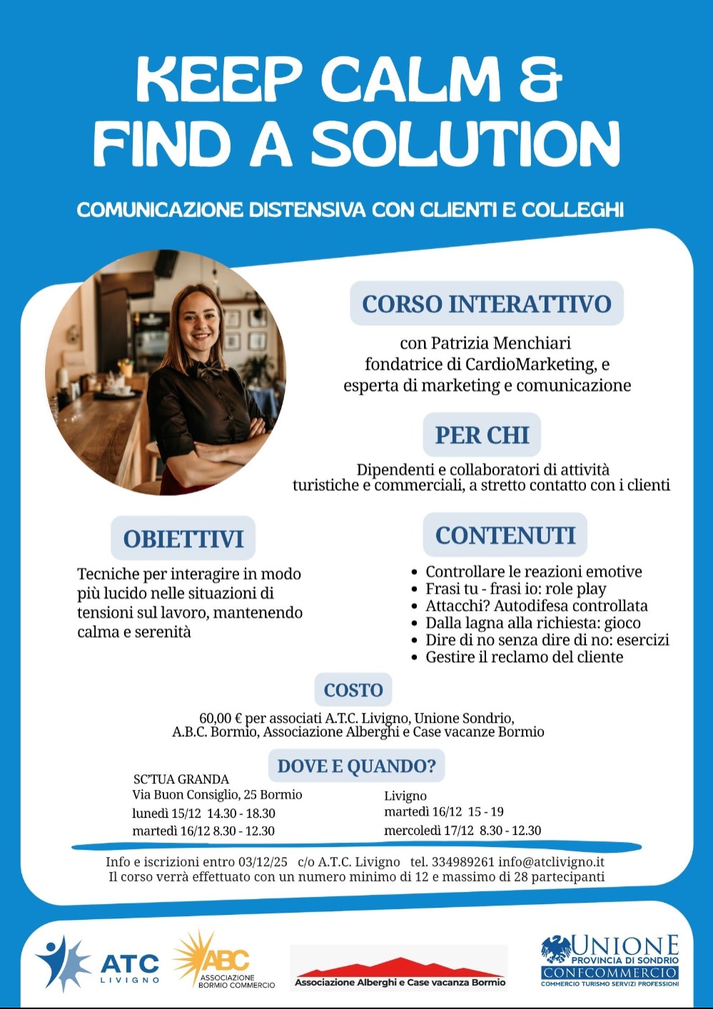 Immagine Evento Keep Calm & Find a Solution | Calendario Valtellinese