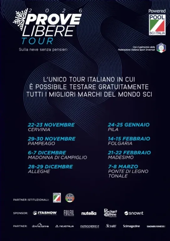 Immagine Evento Prove Libere Tour 2026 | Calendario Valtellinese