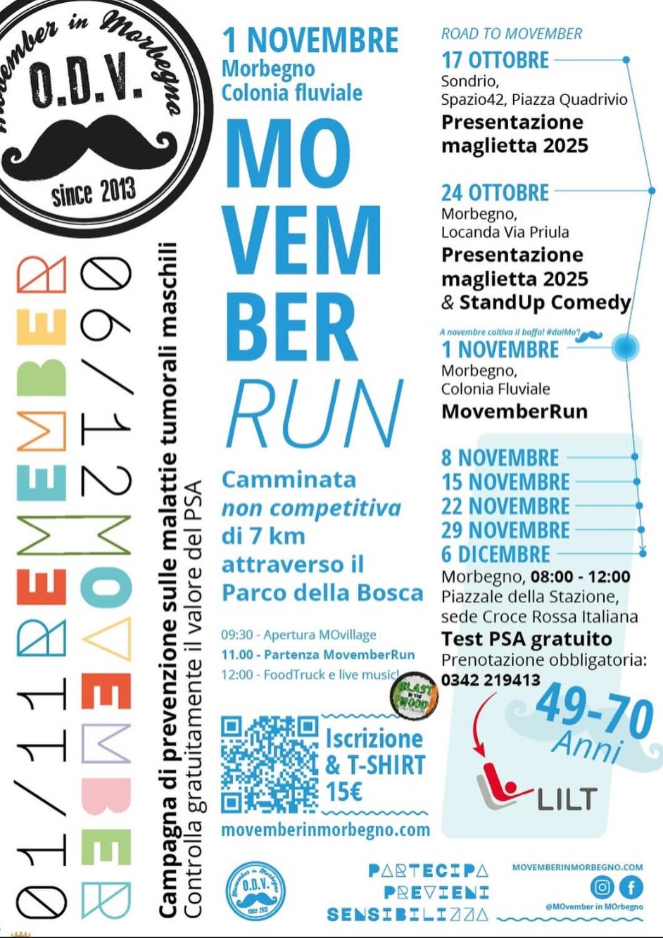 Immagine Evento Movember Run | Calendario Valtellinese