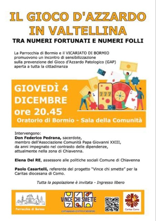 Immagine Evento Il gioco d'azzardo in Valtellina | Calendario Valtellinese