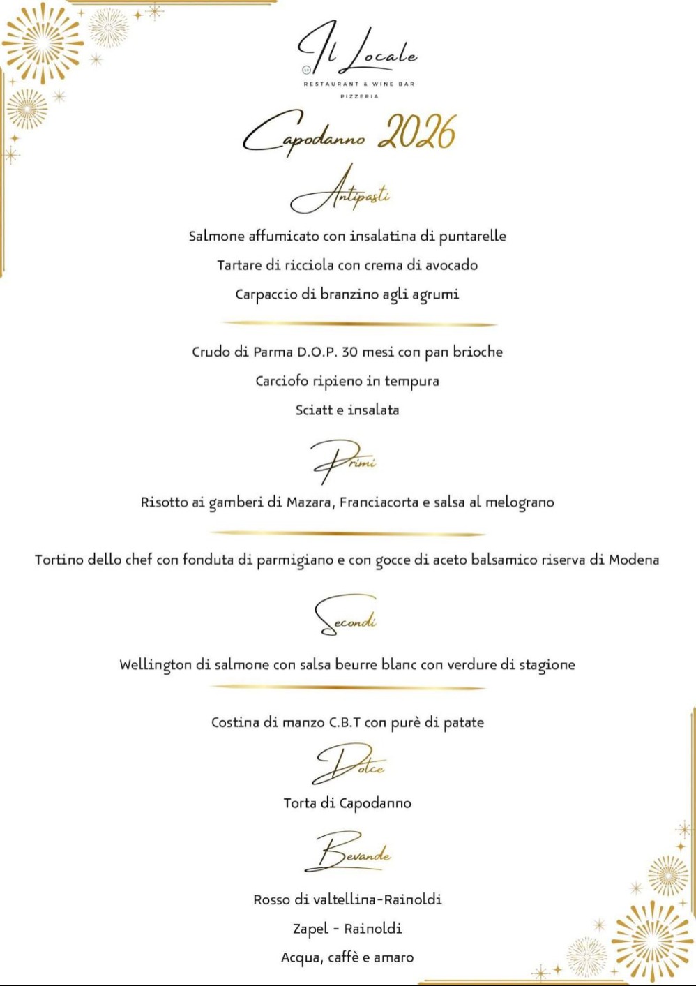 Immagine Evento Capodanno 2026 da Il Locale | Calendario Valtellinese