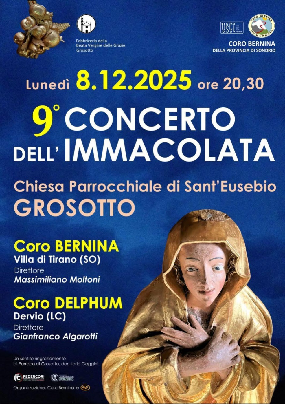 Immagine Evento Concerto dell’Immacolata | Calendario Valtellinese