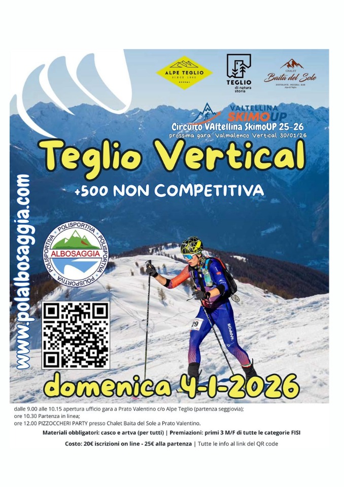 Immagine Evento Teglio Vertical 2026 | Calendario Valtellinese