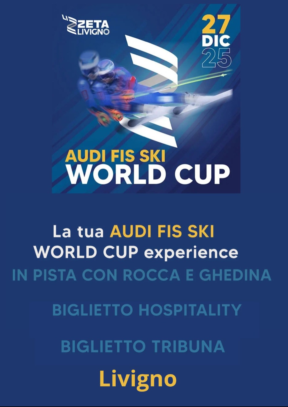 Immagine Evento Audi FIS Ski World Cup – Hospitality Experience | Calendario Valtellinese