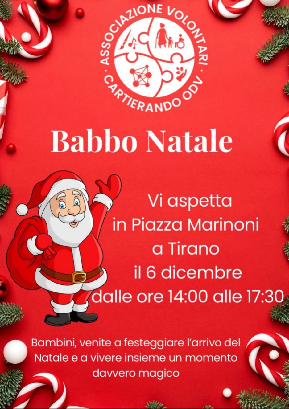 Immagine Evento Babbo Natale a Tirano | Calendario Valtellinese
