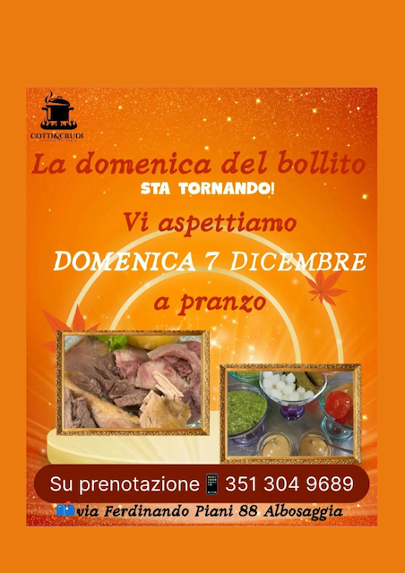 Immagine Evento La domenica del bollito | Calendario Valtellinese