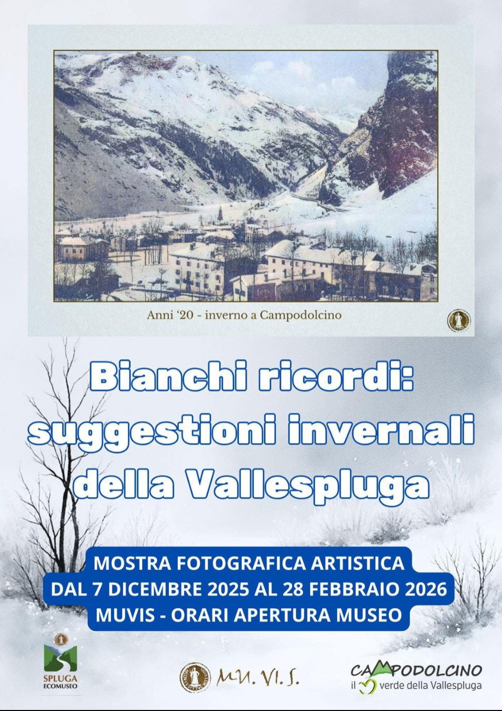Immagine Evento Bianchi ricordi: suggestioni invernali della Vallespluga | Calendario Valtellinese