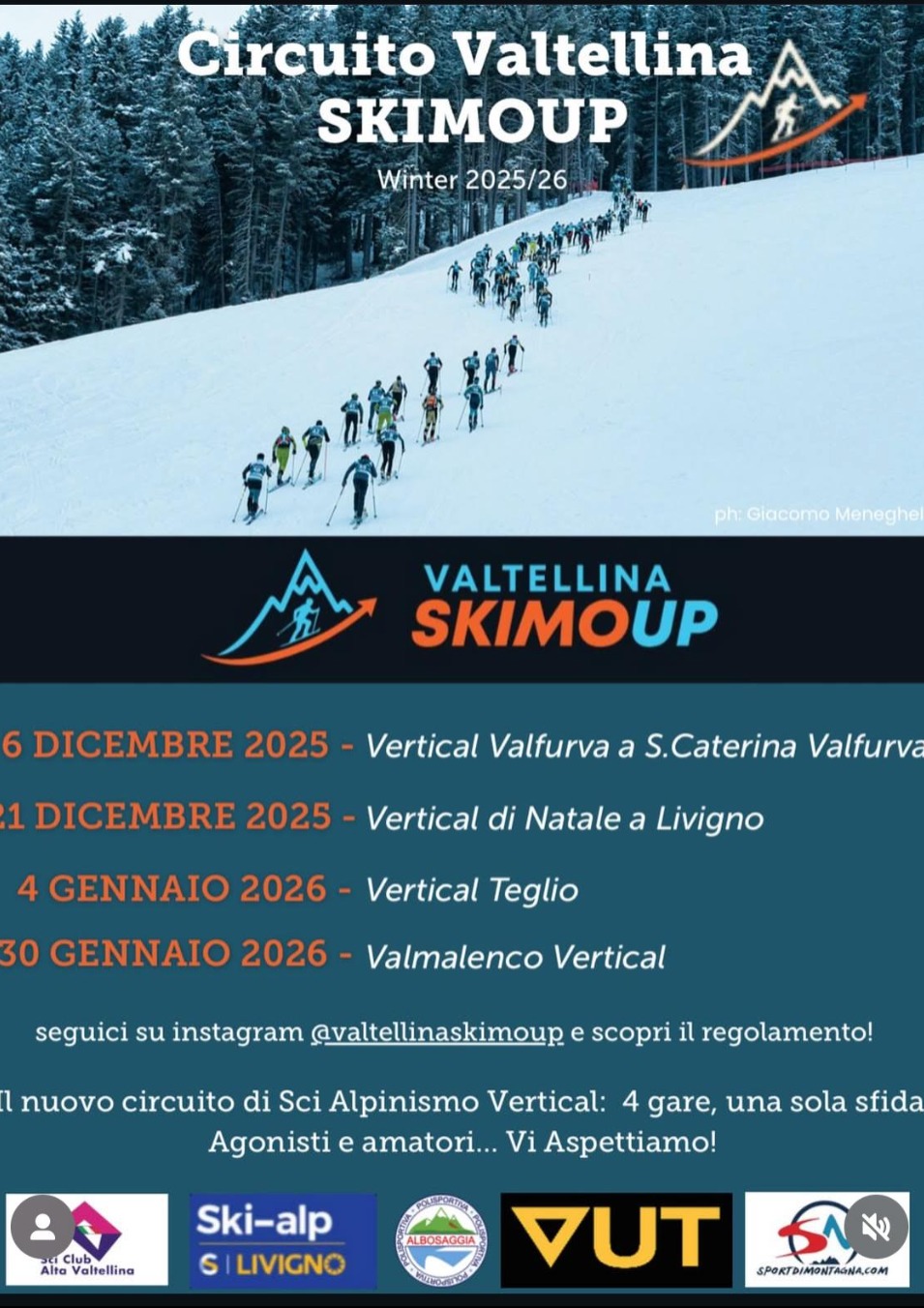 Immagine Evento Circuito Valtellina Skimoup | Calendario Valtellinese
