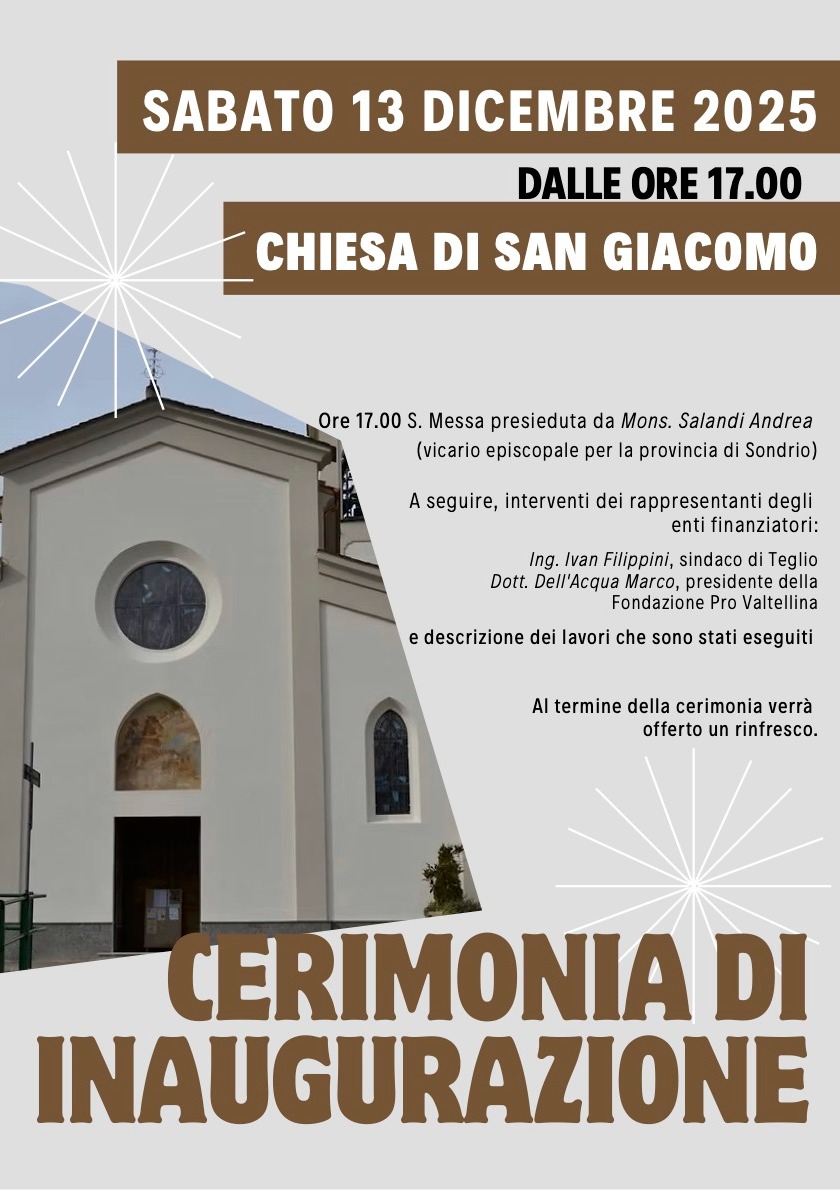Immagine Evento Cerimonia di inaugurazione | Calendario Valtellinese