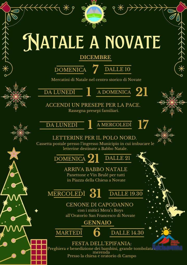 Immagine Evento Natale a Novate 2025 | Calendario Valtellinese