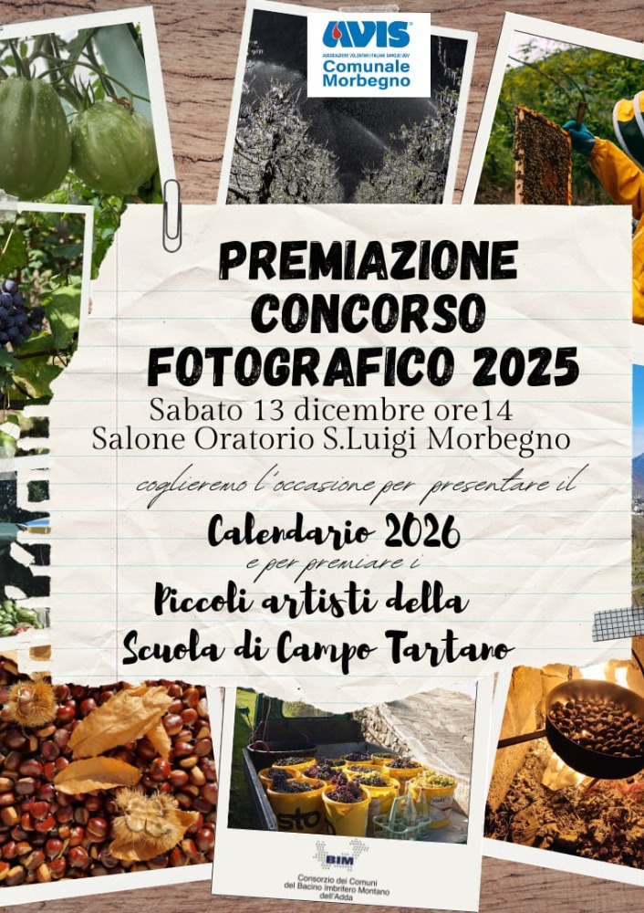 Immagine Evento Premiazione Concorso Fotografico 2025 | Calendario Valtellinese