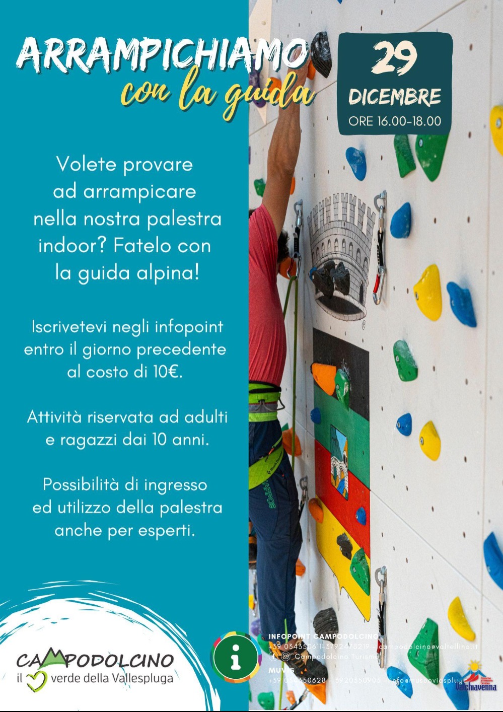 Immagine Evento Arrampichiamo con la guida | Calendario Valtellinese