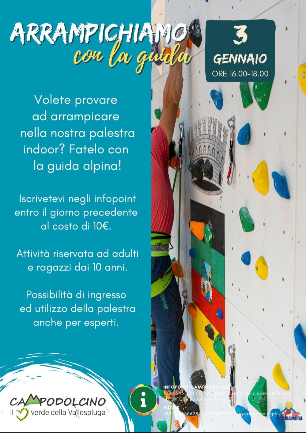Immagine Evento Arrampichiamo con la guida | Calendario Valtellinese