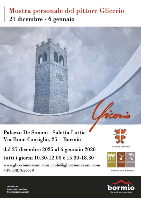 Immagine Evento Mostra personale del pittore Glicerio | Calendario Valtellinese