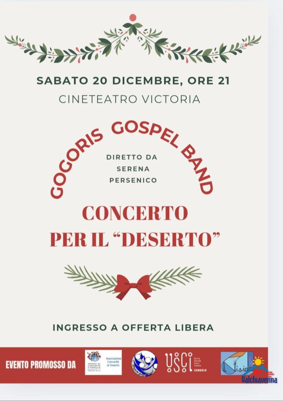 Immagine Evento Gogoris Gospel Band in concerto | Calendario Valtellinese