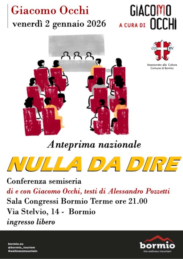 Immagine Evento Nulla da dire | Calendario Valtellinese